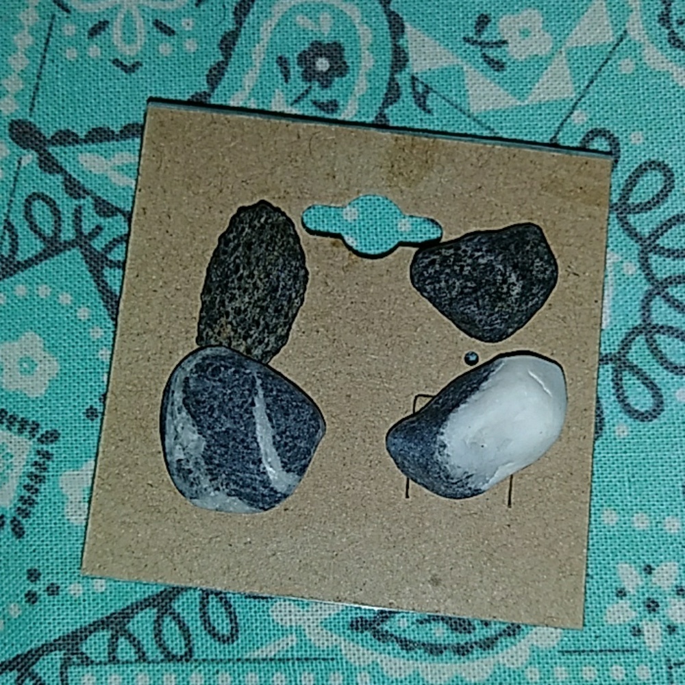 Handmade stone earrings
